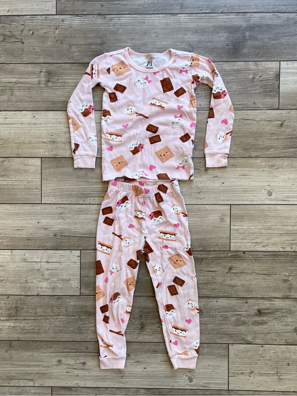 The Children’s Place | Pink S'mores Long-Sleeve Pajama Set | Size: 4T